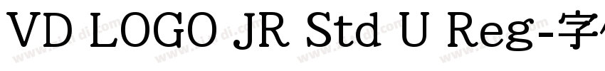 VD LOGO JR Std U Reg字体转换 VD LOGO JR Std U Reg字体转换